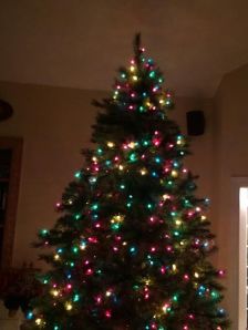lights out on christmas tree