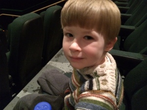 Daniel in the movie theater for Frozen
