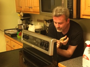 jimmy fixing the oven